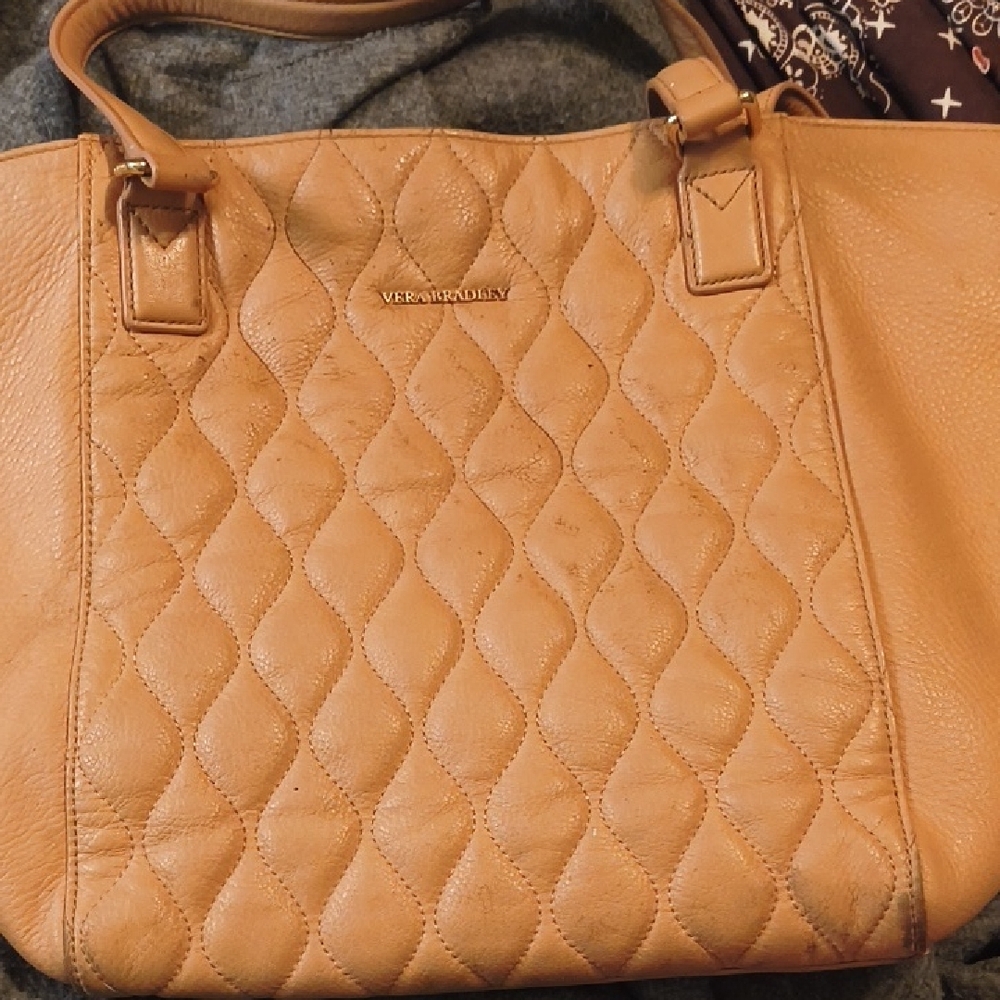 Vera Bradley Camel Quilted Tote